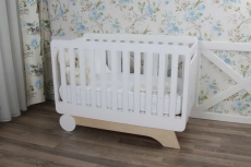 Дитяче ліжко IndigoWood Nova wood / white